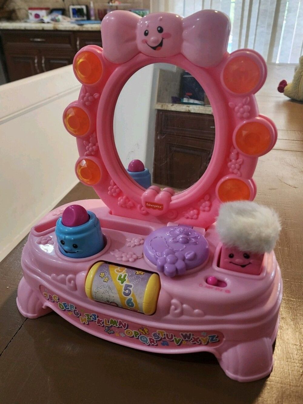 Fisher-Price Laugh & Learn Magical Musical Mirror Vanity Talks Lights Up TESTED